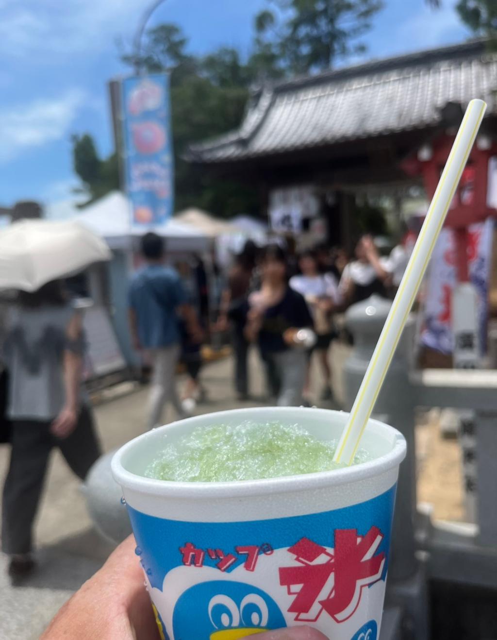 お店近くで夏祭り