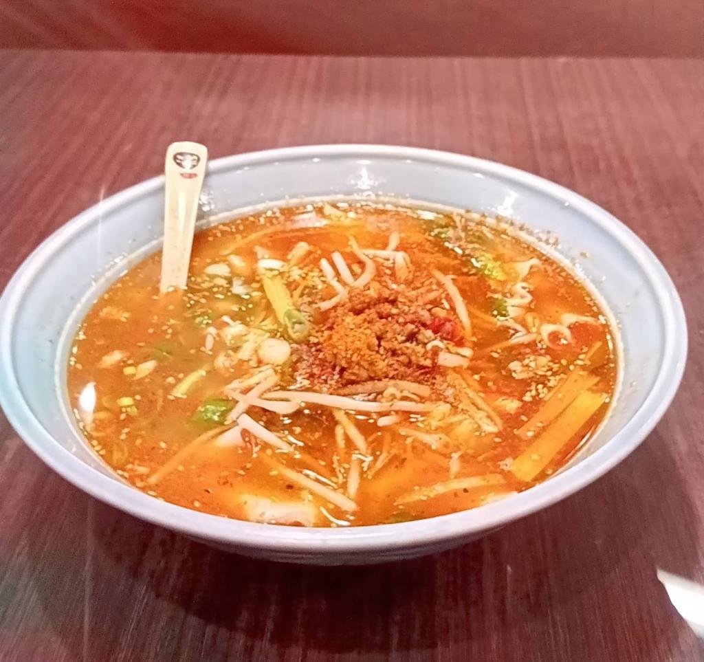 辛いラーメンを食べに行きました。