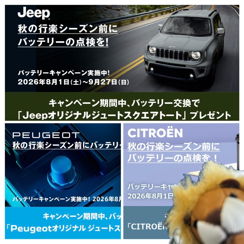 バッテリー点検させてください！